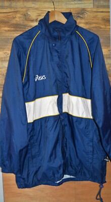 Asics Vintage Retro Blue Windbreaker - Large L