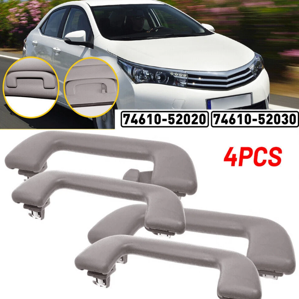 Empuñadura de manija de techo interior 4 piezas para Toyota Corolla Yaris Rav4 74610-52030 Foto 4 de 4