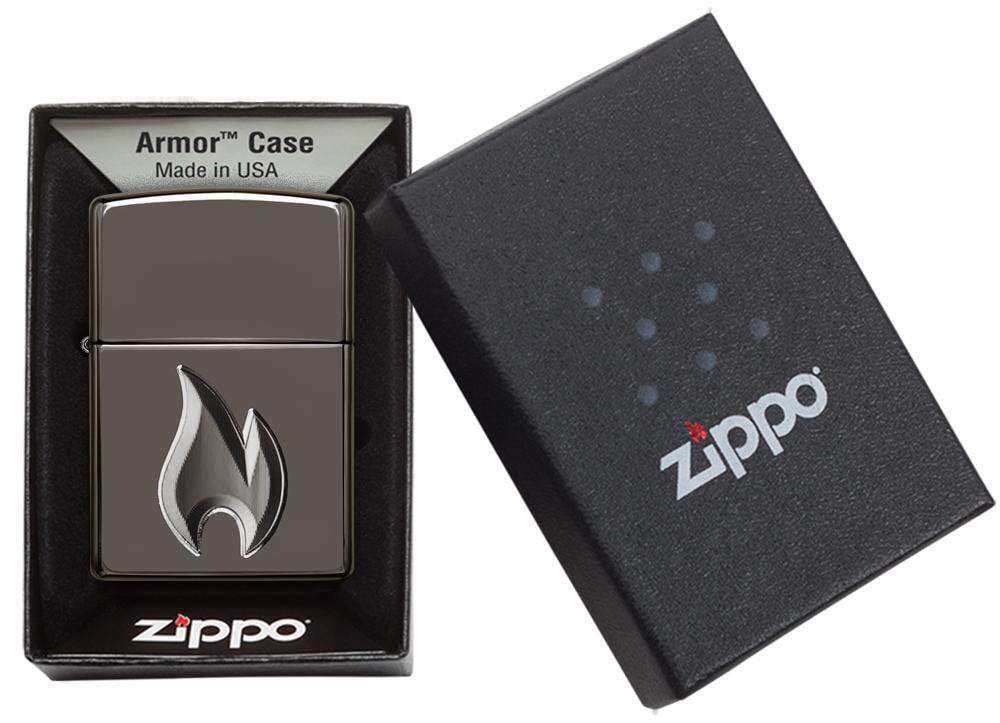 Zippo Armor 3-D Deep Carved Lighter With Zippo Flame, 29928, New In Box