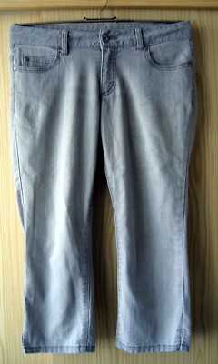 Jeans Basic Line casualwear 7/8 Hose Five Pocket blaugrau gebleached Gr.38