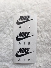 THREE NIKE AIR Swoosh Logo Iron On Decal / FREE SHIPPING in the US DIY