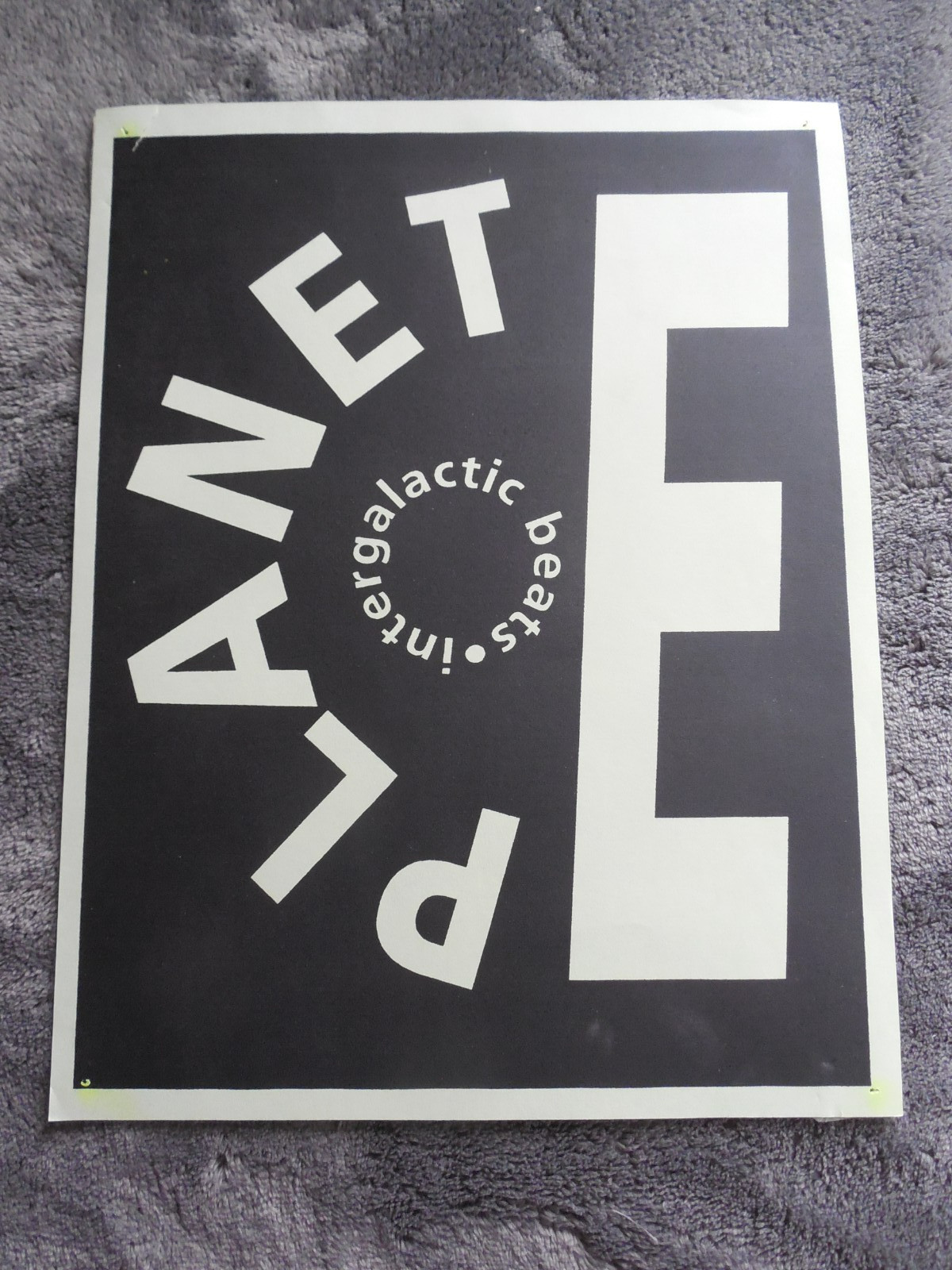 Planet e Intergalactic Beats Original Hype Poster Carl Craig Detroit