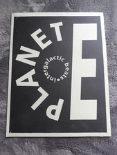 Planet e Intergalactic Beats Original Hype Poster Carl Craig Detroit