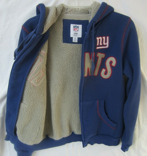 NFL Team Apparel Mujer Azul NY Giants Chaqueta con Cremallera con Sudadera Talla M - Imagen 4 de 12
