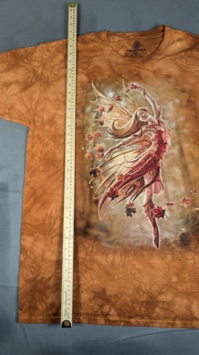 The Mountain Shirt Mens Extra Large Brown Autumn Fairy Anne Stokes Tie Dye - Picture 5 of 7