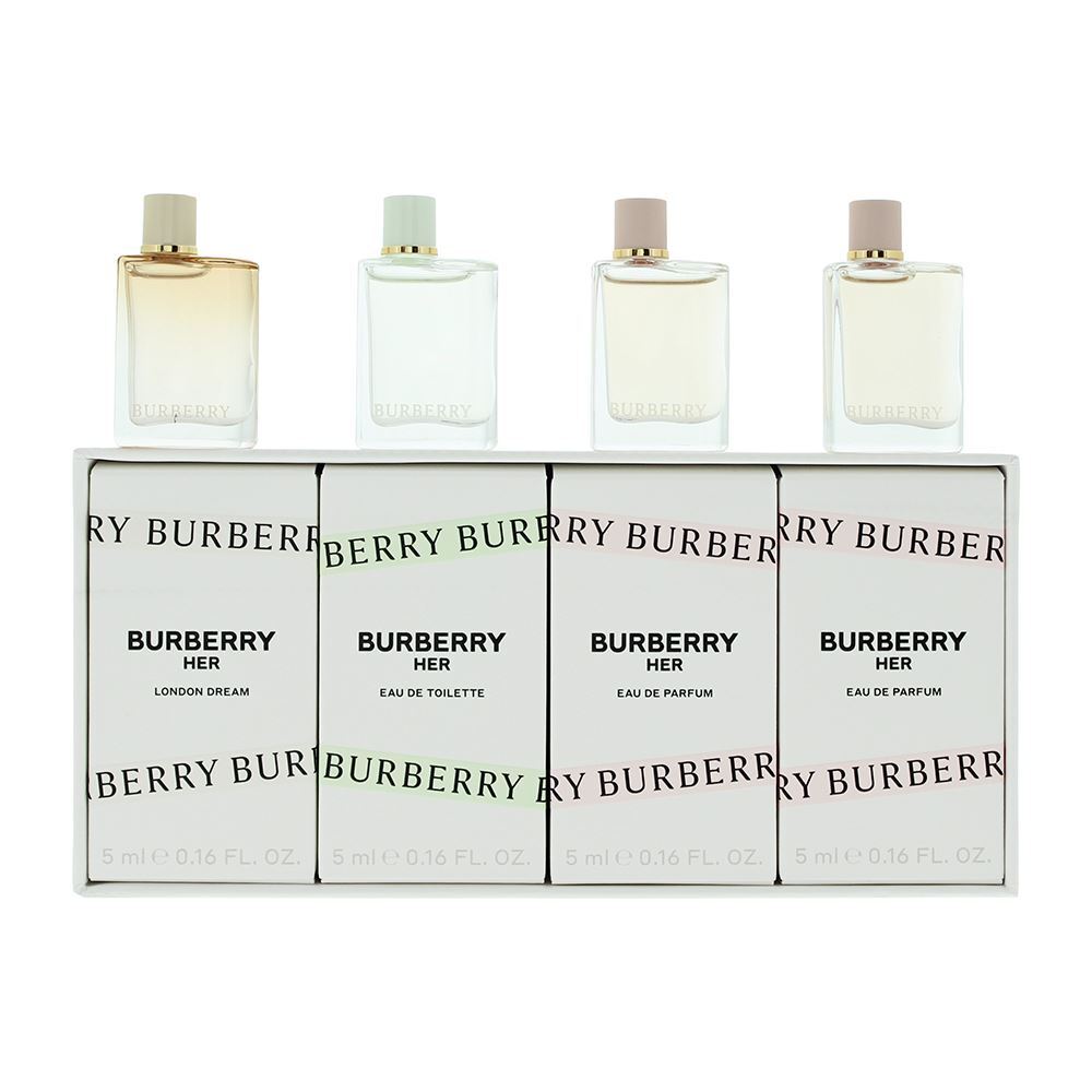 Burberry Her 4 Piece Gift Set: EDP 5ml - EDP 5ml - Eau de To For