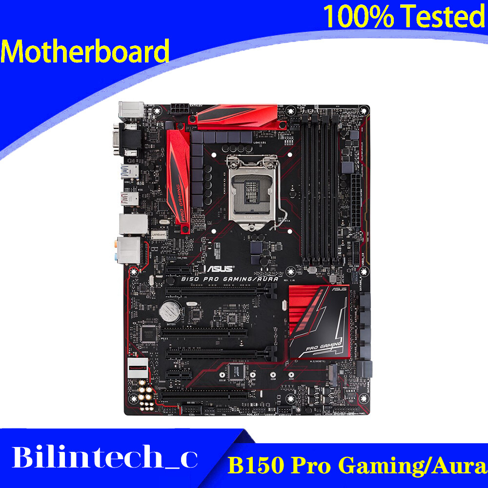 FOR ASUS B150 Pro Gaming/Aura Motherboard Supports DDR4 64GB VGA+