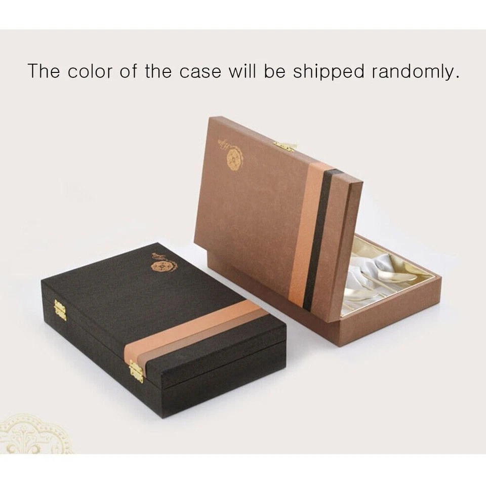 Silk Twin Crane Titanium Gold Korean Spoon Chopsticks Set / Elegant Gift - Image 3 of 4