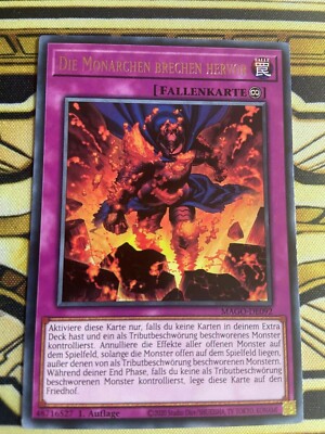 Yugioh Die Monarchen brechen hervor MAGO-DE092 Gold Latter Rare