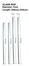 Glass Stirring Rods 12" 13.8" 7mm Diameter for Lab, Kitchen, Science 4/Pack