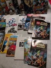 Assorted Playstation 2 PS2 &Nintendo Wii Cover Art & Manual Lot