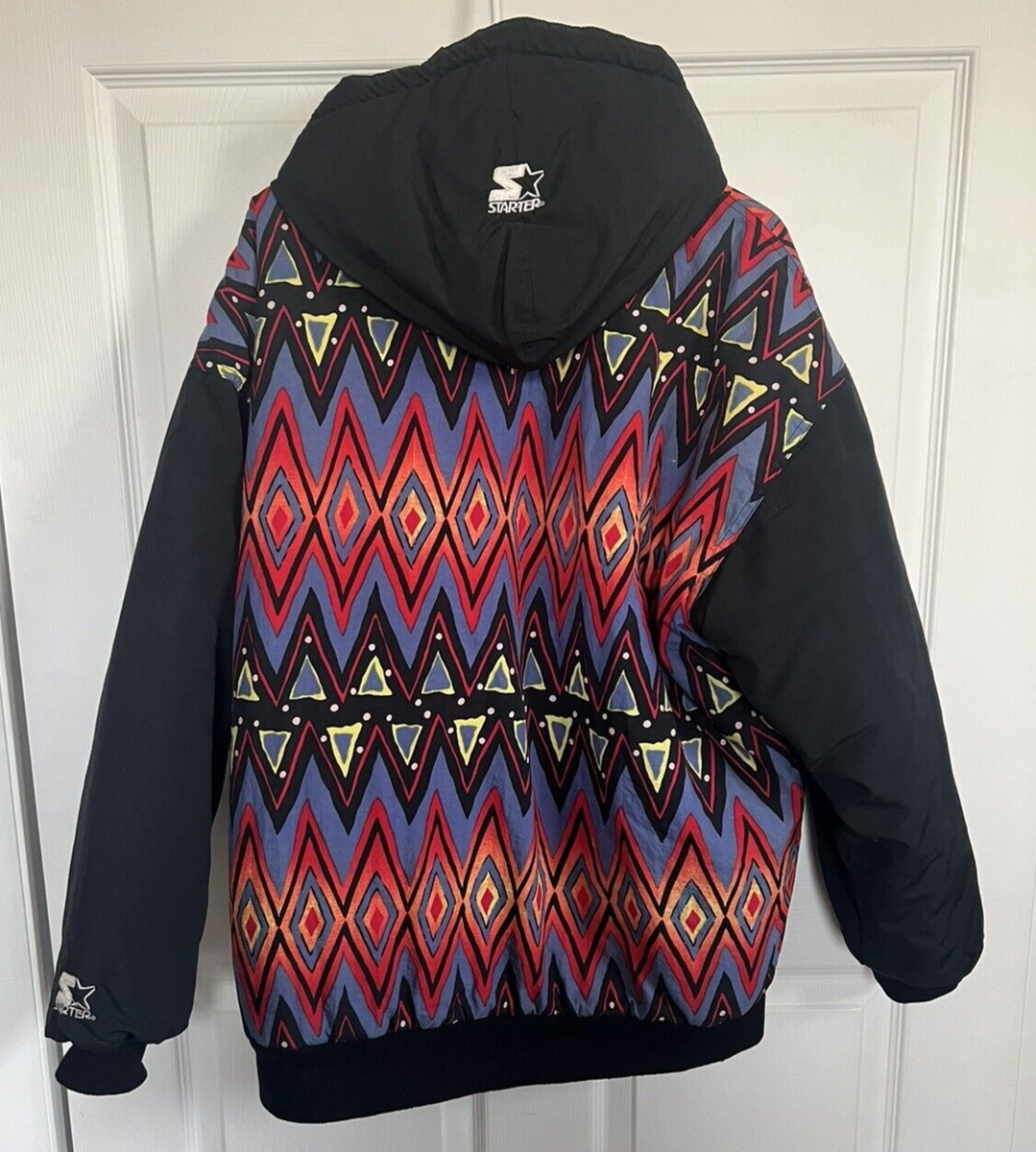 ウェア vintage STARTER stdium jacket dc Men's Starter Navy/Red