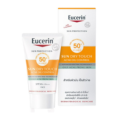 Eucerin Sun Dry Touch Acne Oil Control Face SPF 50+ PA+++ Light 8 Hours 20 ml.