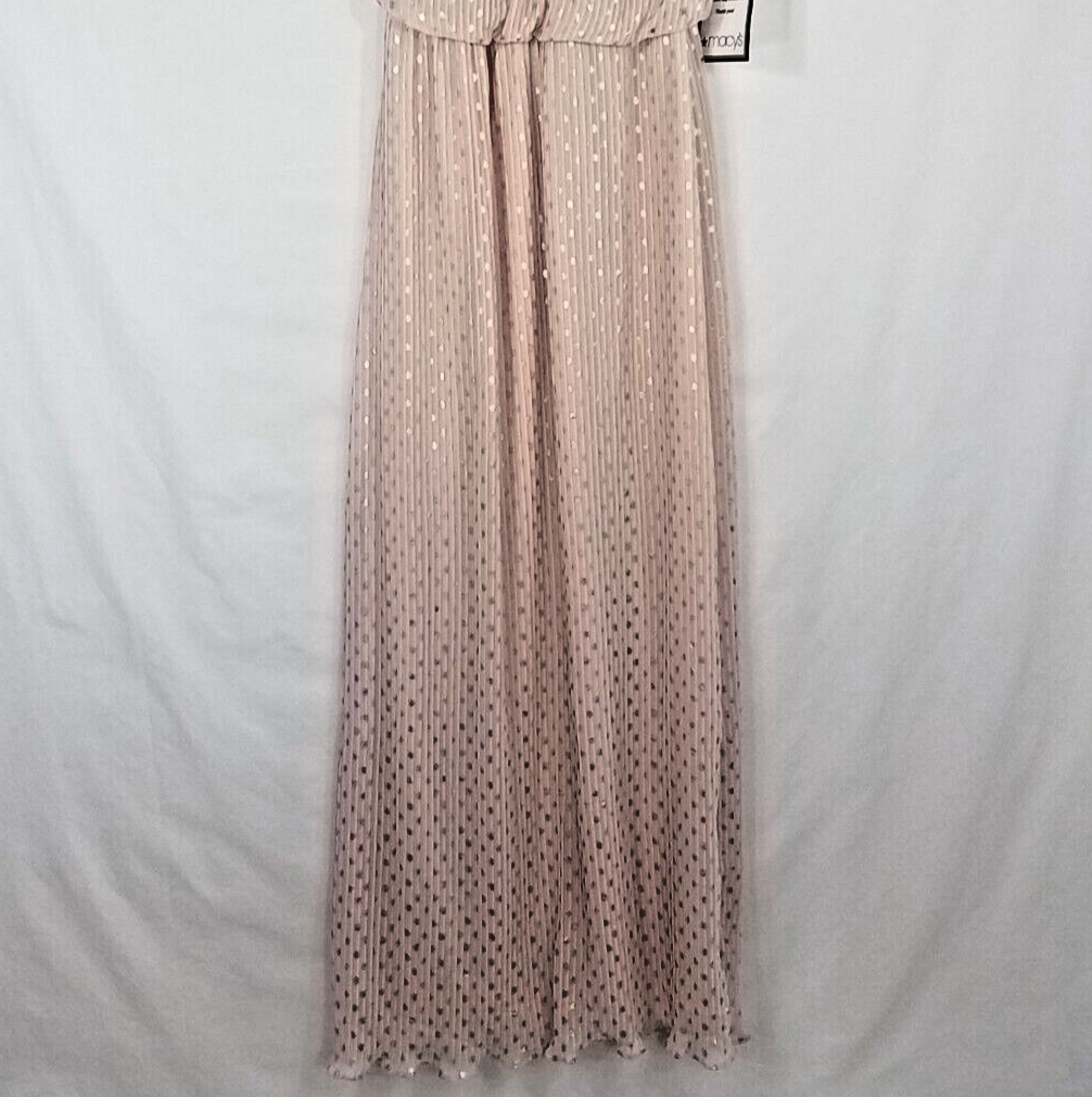 MSK Blouson Maxi Dress 8 Halter Gold Neckband Metallic Dots Pink Chiffon Lined | eBay MSK Blouson Maxi Dress 8 Halter Gold Neckband Metallic Dots Pink Chiffon Lined | eBay