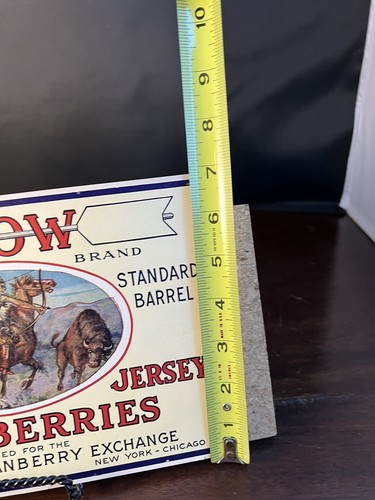 Arrow Brand New Jersey Cranberry Fruit Crate Label Art Print New York Chicago - Picture 4 of 4
