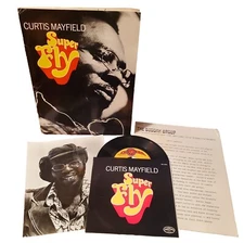 1972 "SUPERFLY" Curtis Mayfield Orig. BUDDHA RECORDS PRESS KIT With DJ PROMO 45