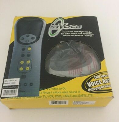 Invoca Voice Activated Universal Remote Control 4 in 1 Rechargeable Circa 2000