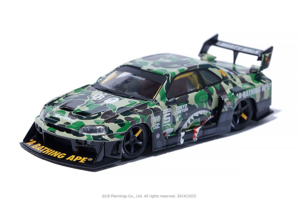 BAPE X LBWK NISSAN 1/64 4PCS SET ② MINI GT BAPE X LBWK NISSAN 1/64 4set Tokyo Auto Salon 2025