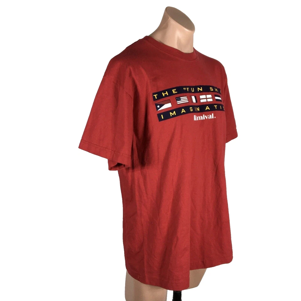 CARNIVAL CRUISE - Camiseta de playa de vacaciones Red Imagination para hombre L The Fun Ship Foto 4 de 4