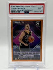 2018 Panini Optic Stephen Curry Express Lane Orange /39 PSA 9 NBA WARRIORS