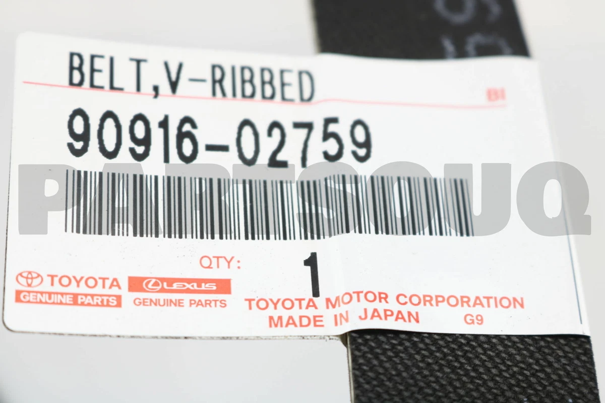 9091602759 Genuine Toyota BELT V-RIBBED 90916-02759 | eBay 