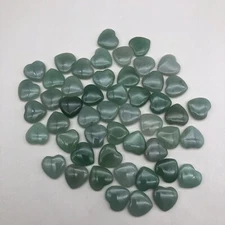 50pcs Heart Healing Stone Bulk Quartz Heart Inspirational Stones Valentines READ
