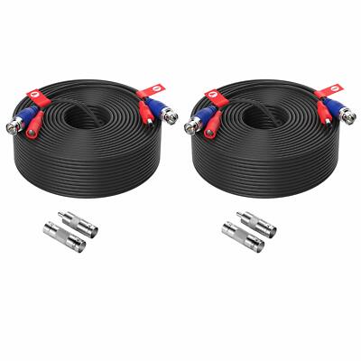 ZOSI 2X 18,3M 2in1 BNC Video Kabel Verlängerungskabel mit BNC RCA Adapter CCTV