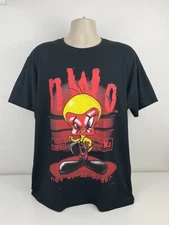 NWO LOONEY TUNES cartoon short sleeve black color shirt KV35567