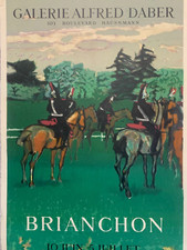 Exhibition Poster For Maurice BRIANCHON At The Galerie Alfred Daber Paris 1954