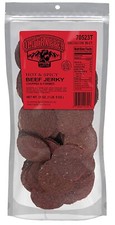 Old Trapper BEEF JERKY ROUNDS 80 ct Hot Spicy REFILL 1.3 Pounds Double Eagle