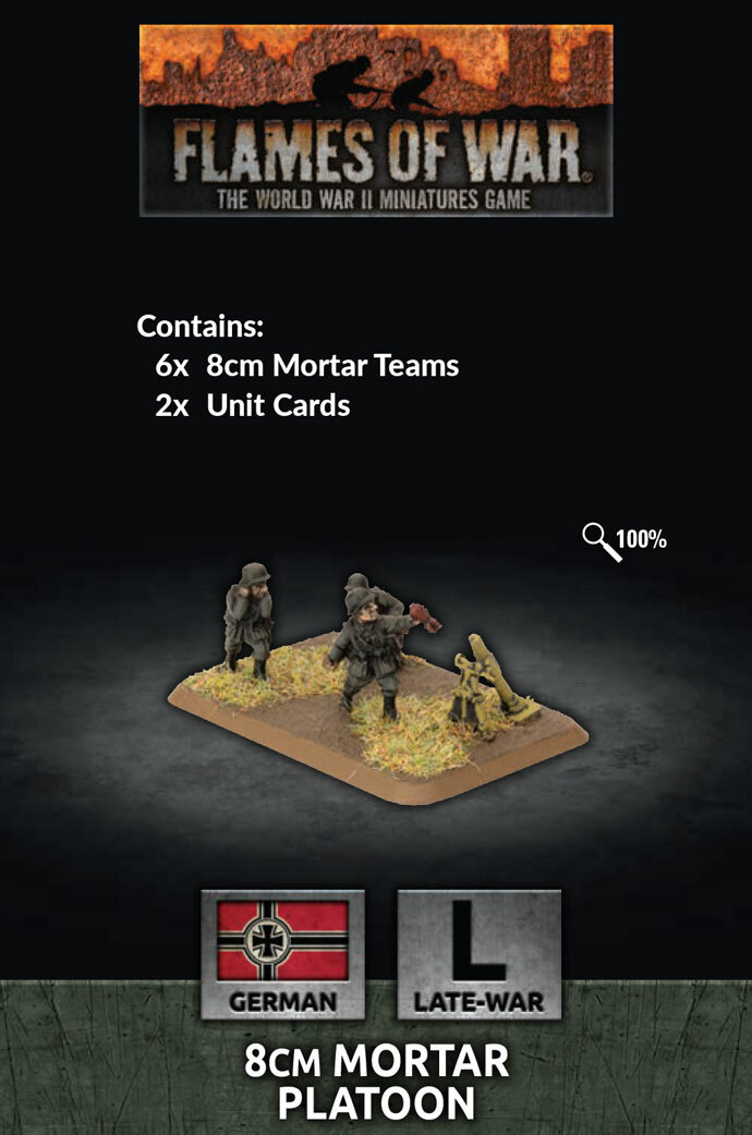Flames of War Late War German 8cm Mortar Platoon (GE785)