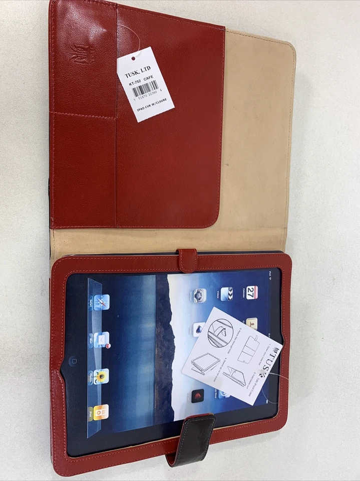 Estuche caballete para iPad Tusk Kensington KT-752 billetera de viaje, café, talla única Foto 3 de 4