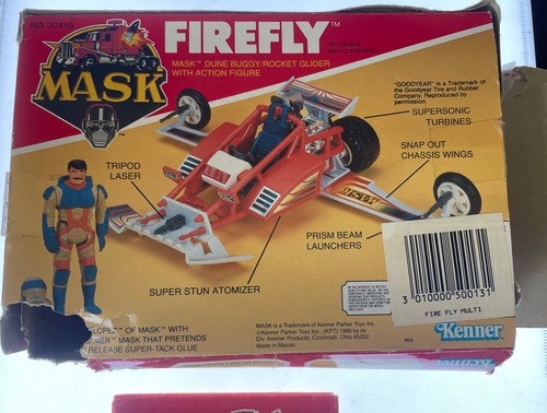 Kenner MASK Firefly complete with outer box Julio Lopez figure & rocket - Picture 10 of 12
