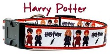 Harry Potter dog collar Handmade adjustable buckle collar 1" wide or leash movie