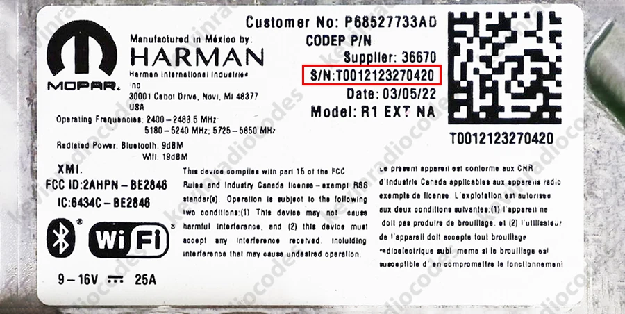 ✅JEEP RADIO DEKODIEREN PIN CODE COMPASS RENEGADE VP2 UCONNECT 5.0 7.0 8.4 12.0✅ - Bild 4 von 4