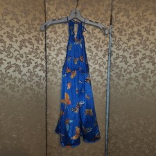 24 HOUR FLASH SALE Vanity Fair VTG Blue Butterfly Nightgown Size Petite P