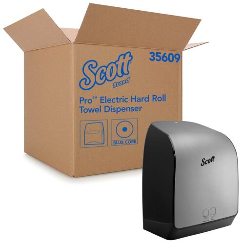 Scott Professional Pro Automatic Hard Roll Towel Dispenser (35609), Stainless...