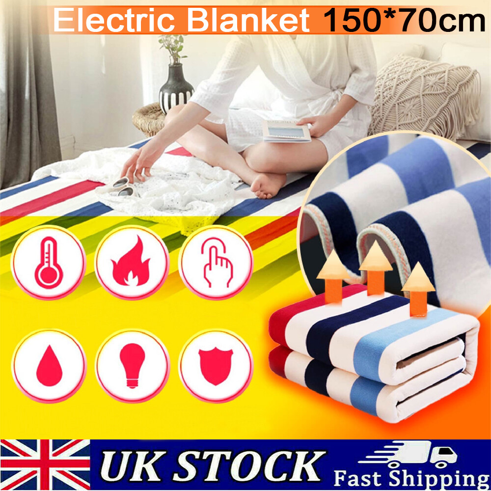 LUXURIOUS Winter Electric Heated Blanket Throw Sherpa Fleece Heated Blanket UK eBay