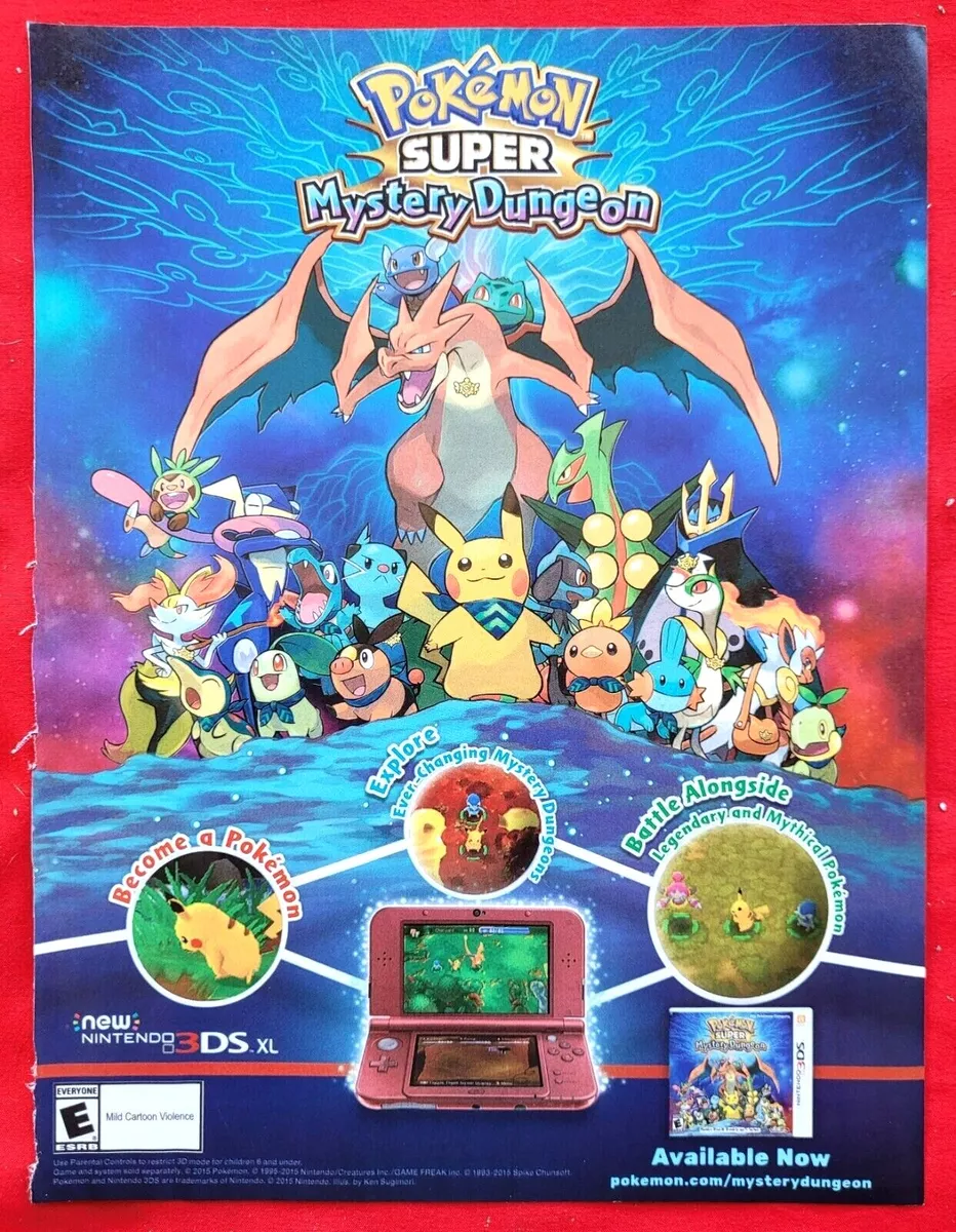 Pokemon Super Mystery Dungeon - Nintendo 3DS, Nintendo 3DS