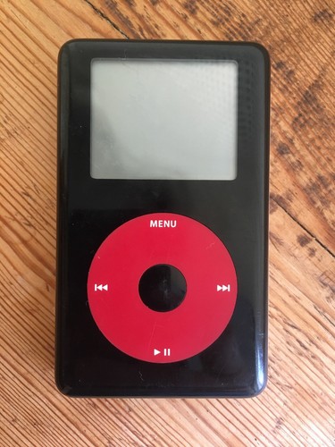 apple ipod classic 4th generation u2 special edition black/red