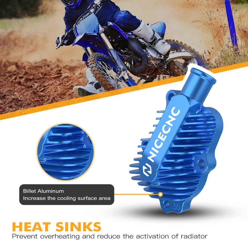Cubierta de bomba de agua NICECNC para Yamaha YZ250 1999-2024 YZ250X 2016-2023 Foto 4 de 4