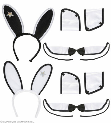 Playgirl Dress- Up- Set (Ohren, Kragen Mit Fliege, Manschett