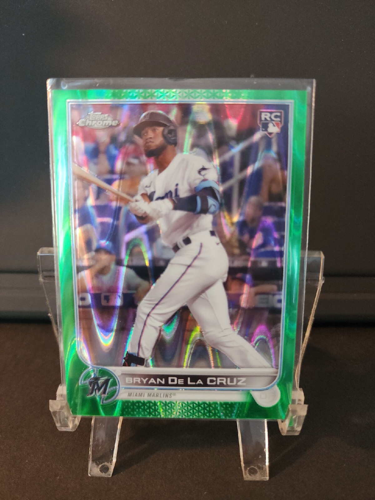 2022 Topps Chrome Sonic BRYAN De La CRUZ #216 Green RayWave Refractor RC /99