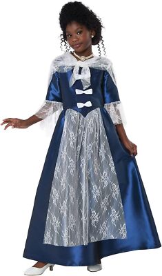 California Costumes Colonial Period Dress Child Costume, Medium