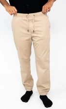 Men's Stretch Joggers Drawstring elasticized waist Twill Cargo Pants S-XL