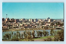 SKyline of Calgary from Cresent Heights Calgary Alberta Canada Postcard C7