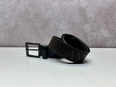 ARMANI JEANS MENS BELT Black Italian Leather Belt 105/120