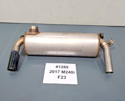   16-20 OEM BMW F22 F23 F30 Dual Exhaust Pipe Muffler B58 Engine w/ Tips 23k
