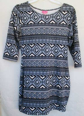 She s Cool Aztec Design Bodycon Dress Size XL
