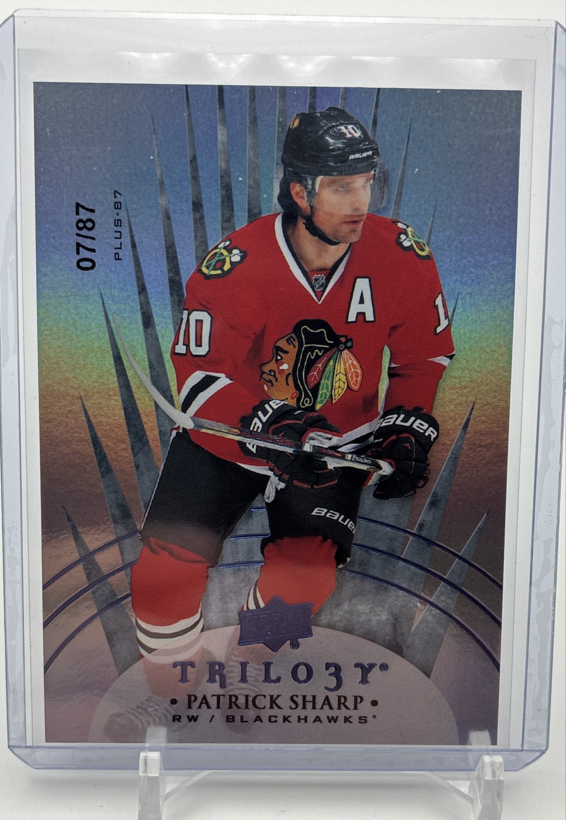 2014-15 Upper Deck Trilogy - Patrick Sharp #83 Radiant Blue /87